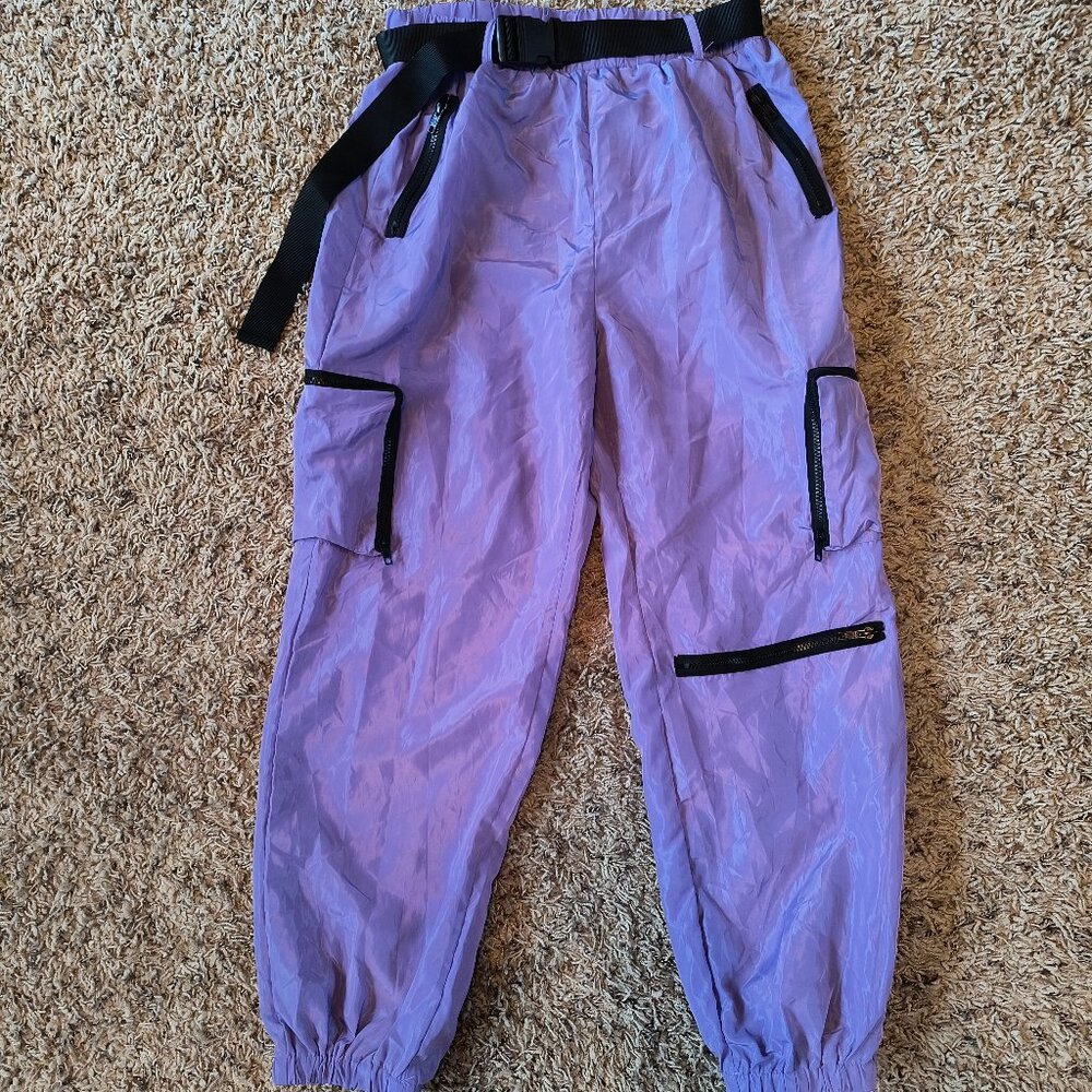 Purple Cargo Pants